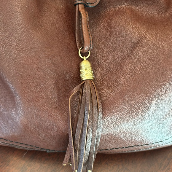 Cole Haan Leather Drawstring Shoulder Bag EUC - Picture 8 of 16